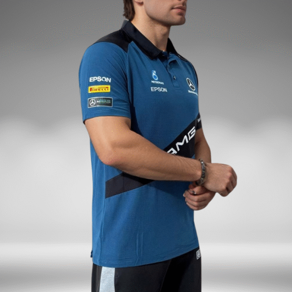 Polo Curva - Mercedes Benz AMG - Azul Petroleo/Negro - Image 2