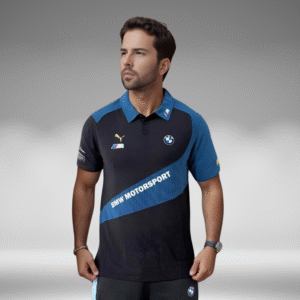 Polo Curva - BMW Motorsport - Negro/Azul Petroleo