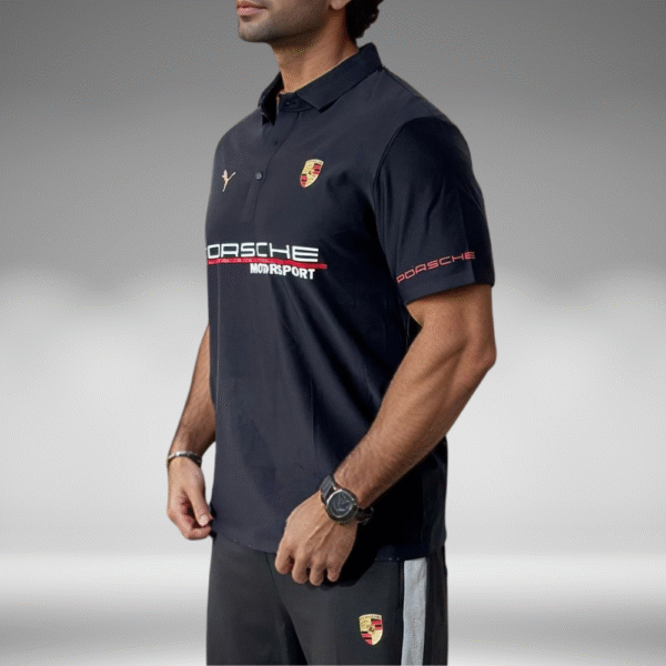 Polo Premium - Porsche Lineas Mangas - Negro - Image 3