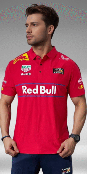 Polo Premium - Redbull Lineas Frente - Rojo