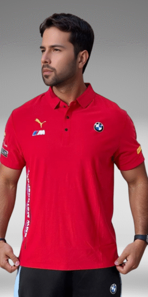 Polo Premium - BMW Lineas Frente - Rojo