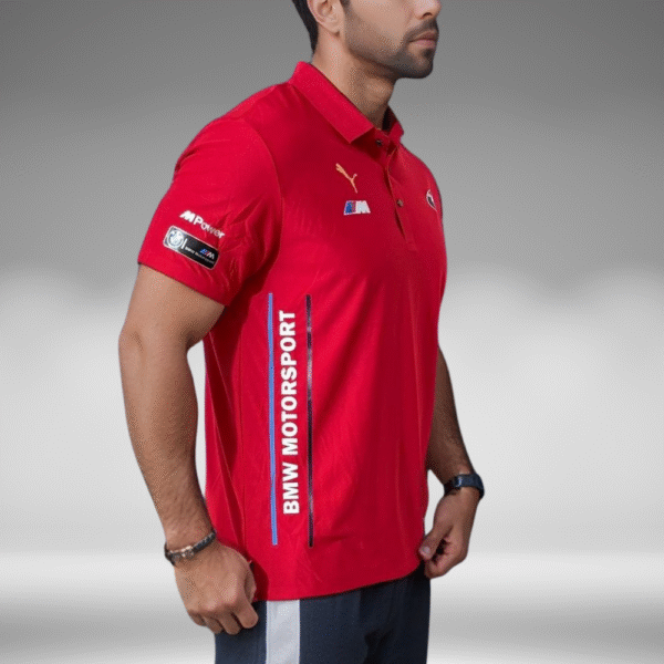 Polo Premium - BMW Lineas Frente - Rojo - Image 2