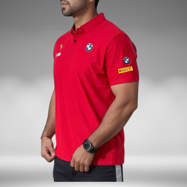 Polo Premium - BMW Lineas Frente - Rojo - Image 3