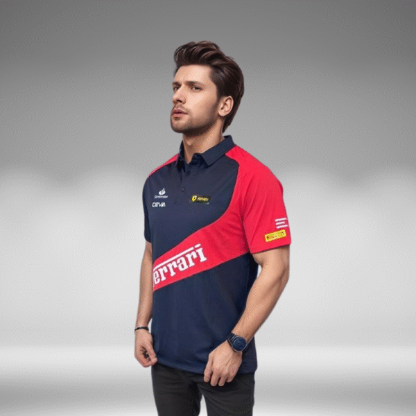 Polo Curva - Ferrari - Negro/Rojo - Image 2