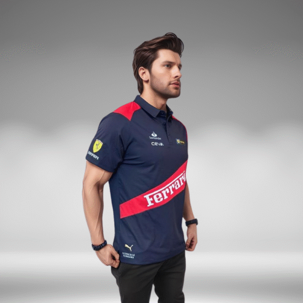 Polo Curva - Ferrari - Negro/Rojo - Image 3