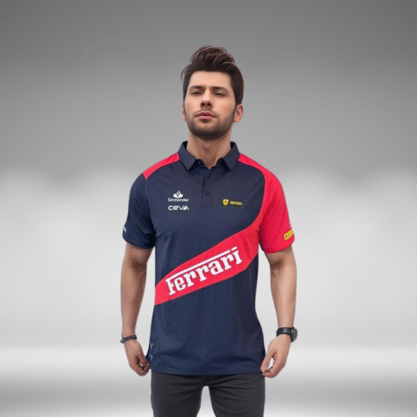 Polo Curva - Ferrari - Negro/Rojo - Image 4
