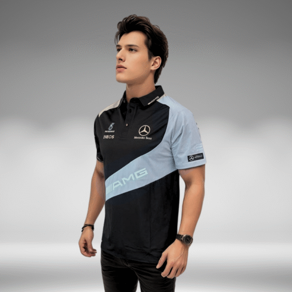 Polo Curva - Mercedes Benz AMG - Negro/Gris - Image 2