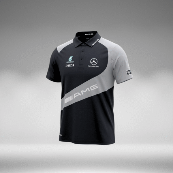 Polo Curva - Mercedes Benz AMG - Negro/Gris - Image 5