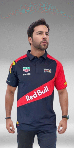 Polo Curva - Redbull - Negro/Rojo