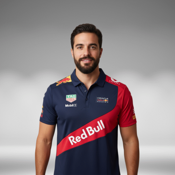Polo Curva - Redbull - Negro/Rojo - Image 4