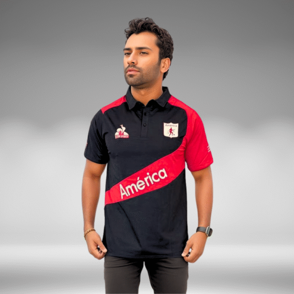 Polo Curva - America - Negro/Rojo - Image 2