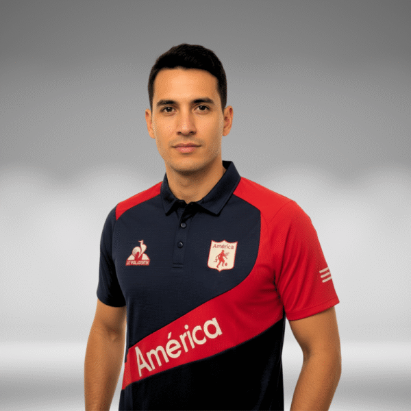 Polo Curva - America - Negro/Rojo - Image 4