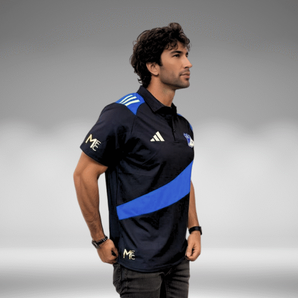 Polo Curva - Millonarios - Negro/Azul Rey - Image 3