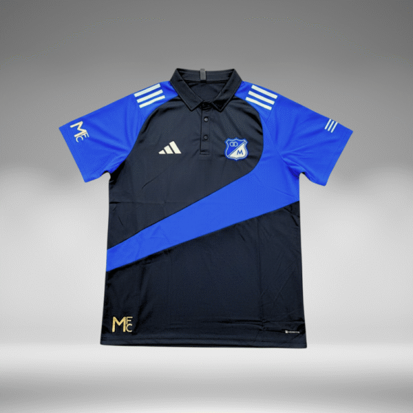 Polo Curva - Millonarios - Negro/Azul Rey - Image 4