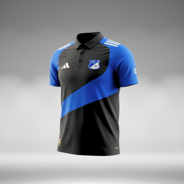 Polo Curva - Millonarios - Negro/Azul Rey - Image 5