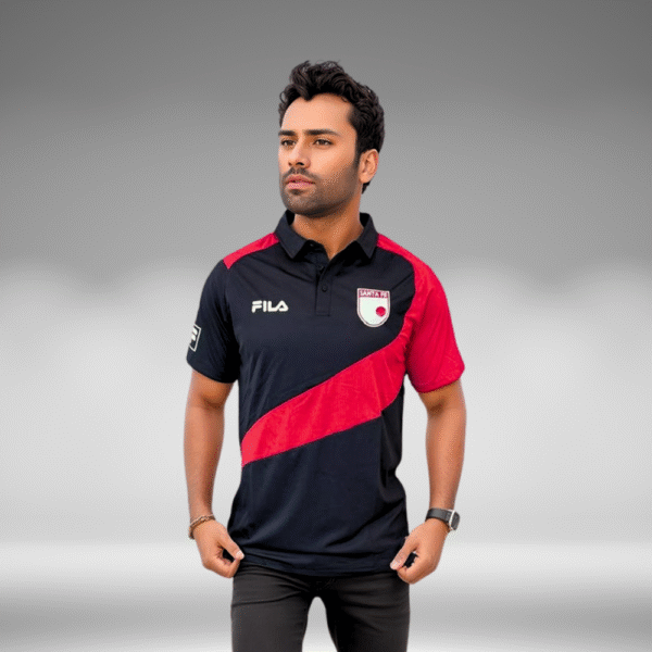 Polo Curva - Santa Fe - Negro/Rojo - Image 2