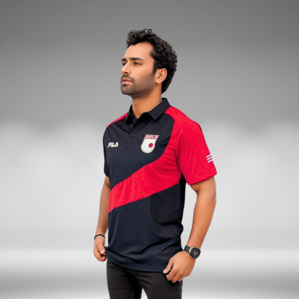 Polo Curva - Santa Fe - Negro/Rojo - Image 4