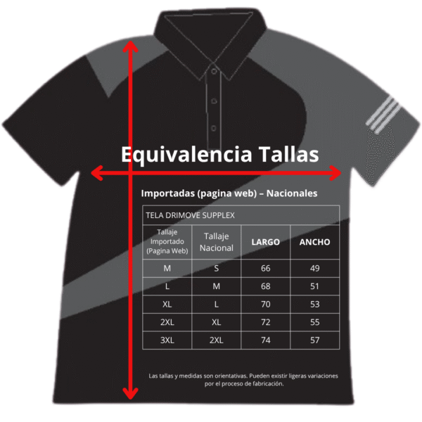 Polo Curva - Millonarios - Negro/Azul Rey - Image 6