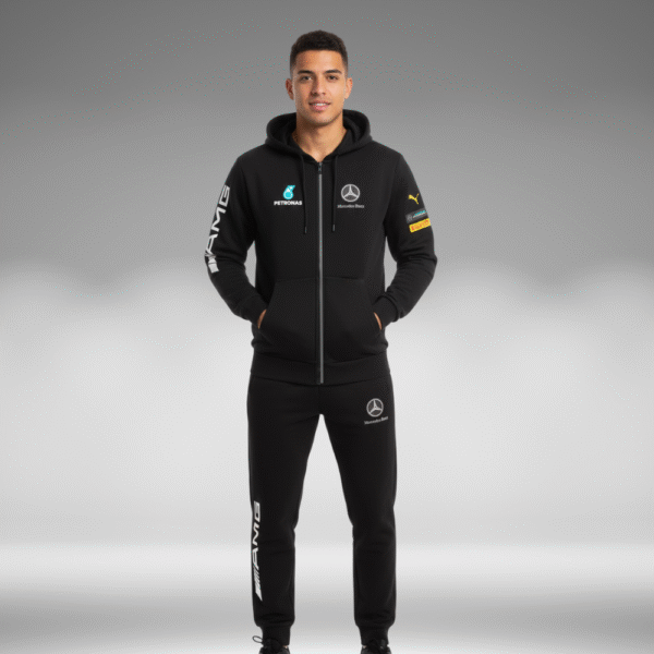 Chaqueta Perchado - AMG Brazo Mercedes Benz - Negro