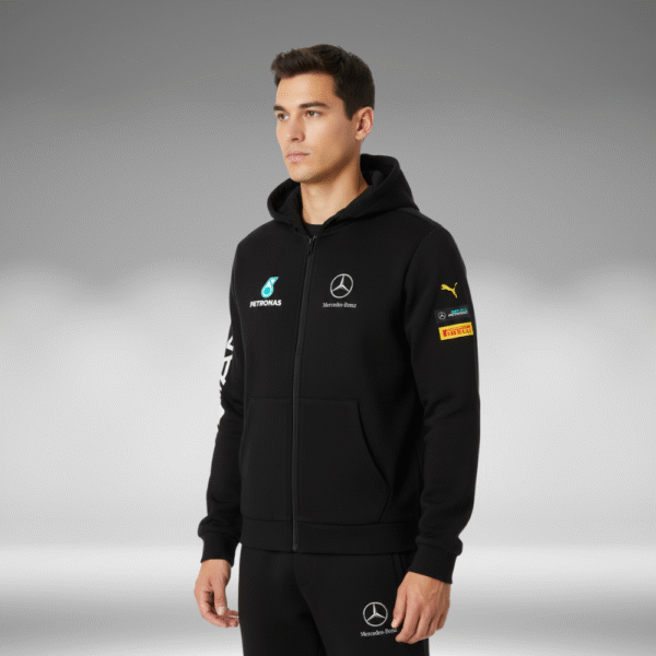 Chaqueta Perchado - AMG Brazo Mercedes Benz - Negro - Image 3