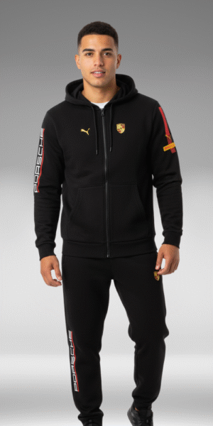 Chaqueta Perchado - Linea Brazo Porsche - Negro