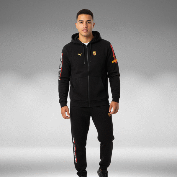 Chaqueta Perchado - Linea Brazo Porsche - Negro