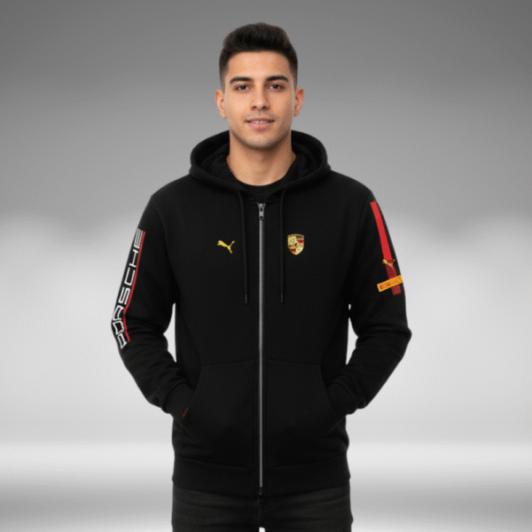 Chaqueta Perchado - Linea Brazo Porsche - Negro - Image 3