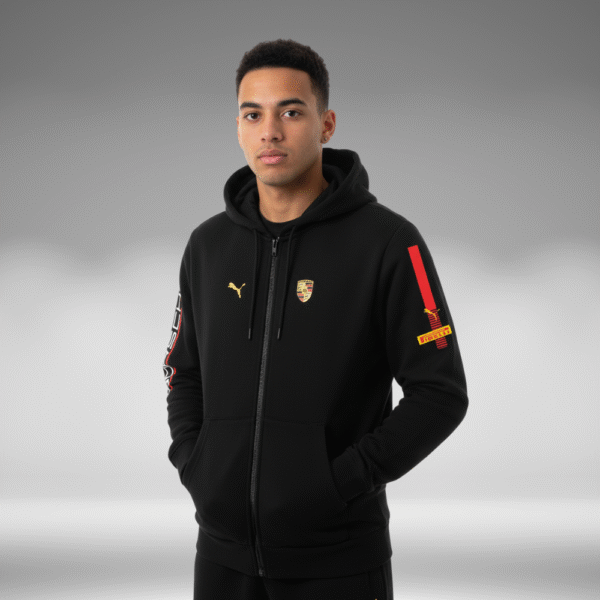 Chaqueta Perchado - Linea Brazo Porsche - Negro - Image 4