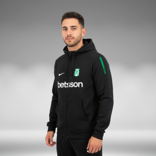 Chaqueta Perchado - Nacional Lineas Verde Brazos - Negro - Image 2