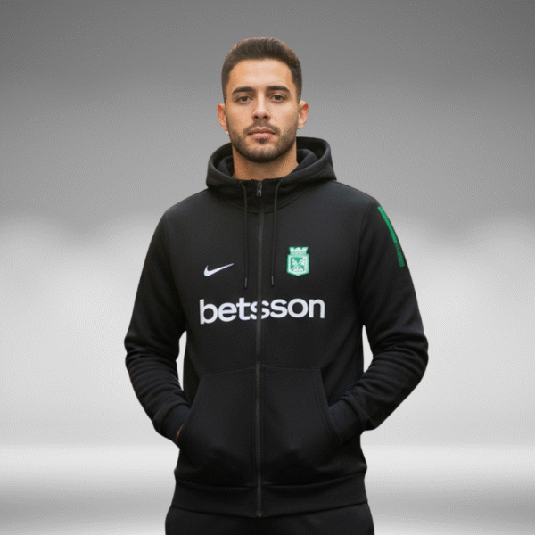 Chaqueta Perchado - Nacional Lineas Verde Brazos - Negro - Image 3