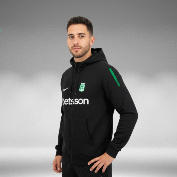 Chaqueta Perchado - Nacional Lineas Verde Brazos - Negro - Image 4