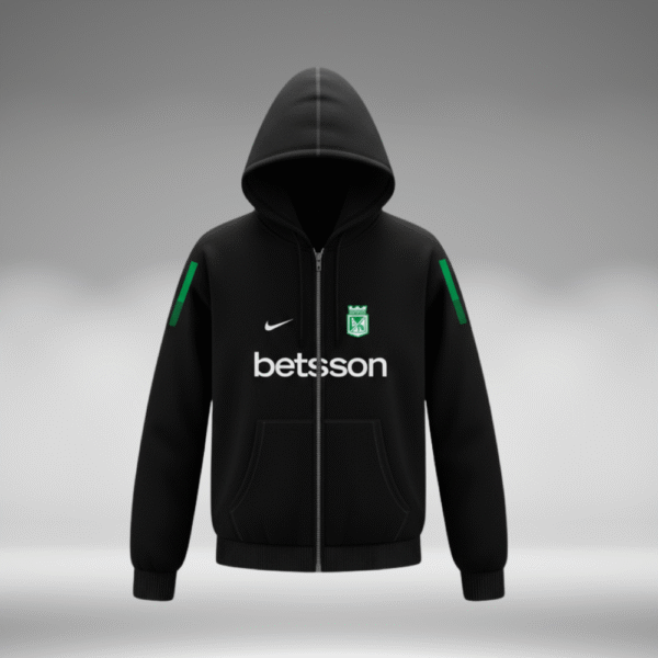 Chaqueta Perchado - Nacional Lineas Verde Brazos - Negro - Image 5