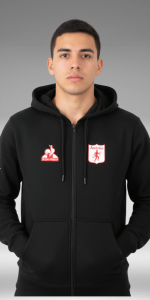 Chaqueta Perchado - America  Clasico - Negro