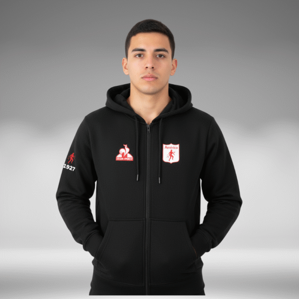 Chaqueta Perchado - America  Clasico - Negro