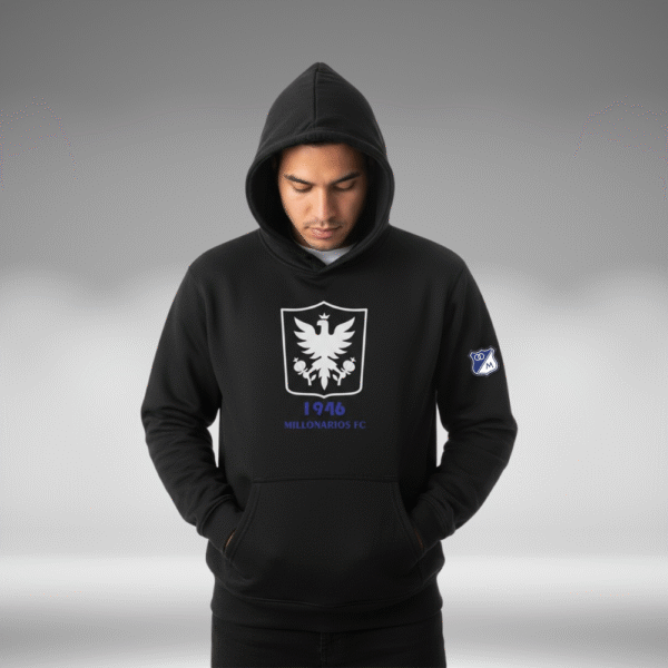 Hoddie Perchado - Millonarios 1946 - Negro - Image 2