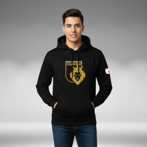 Hoddie Perchado - Santa Fe Leon - Negro - Image 2