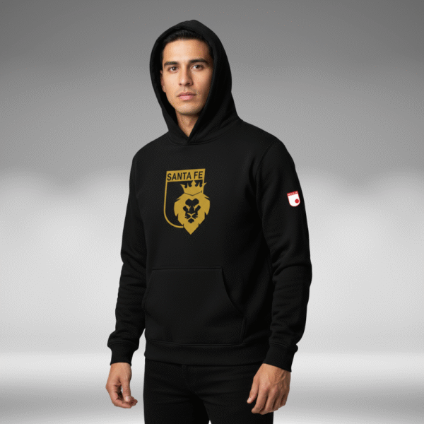 Hoddie Perchado - Santa Fe Leon - Negro - Image 3