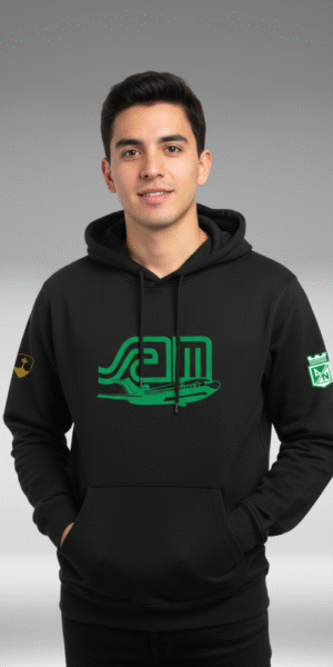 Hoddie Perchado – Nacional SAM – Negro