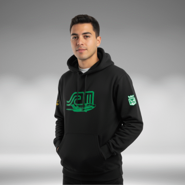 Hoddie Perchado – Nacional SAM – Negro - Image 2