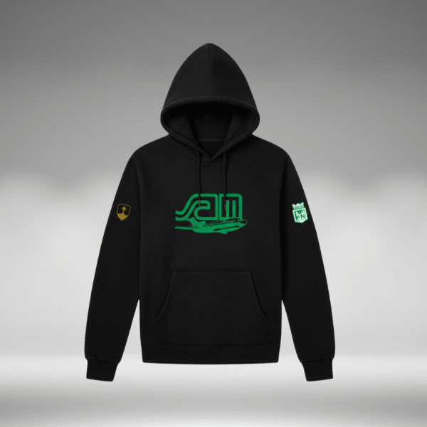 Hoddie Perchado – Nacional SAM – Negro - Image 4