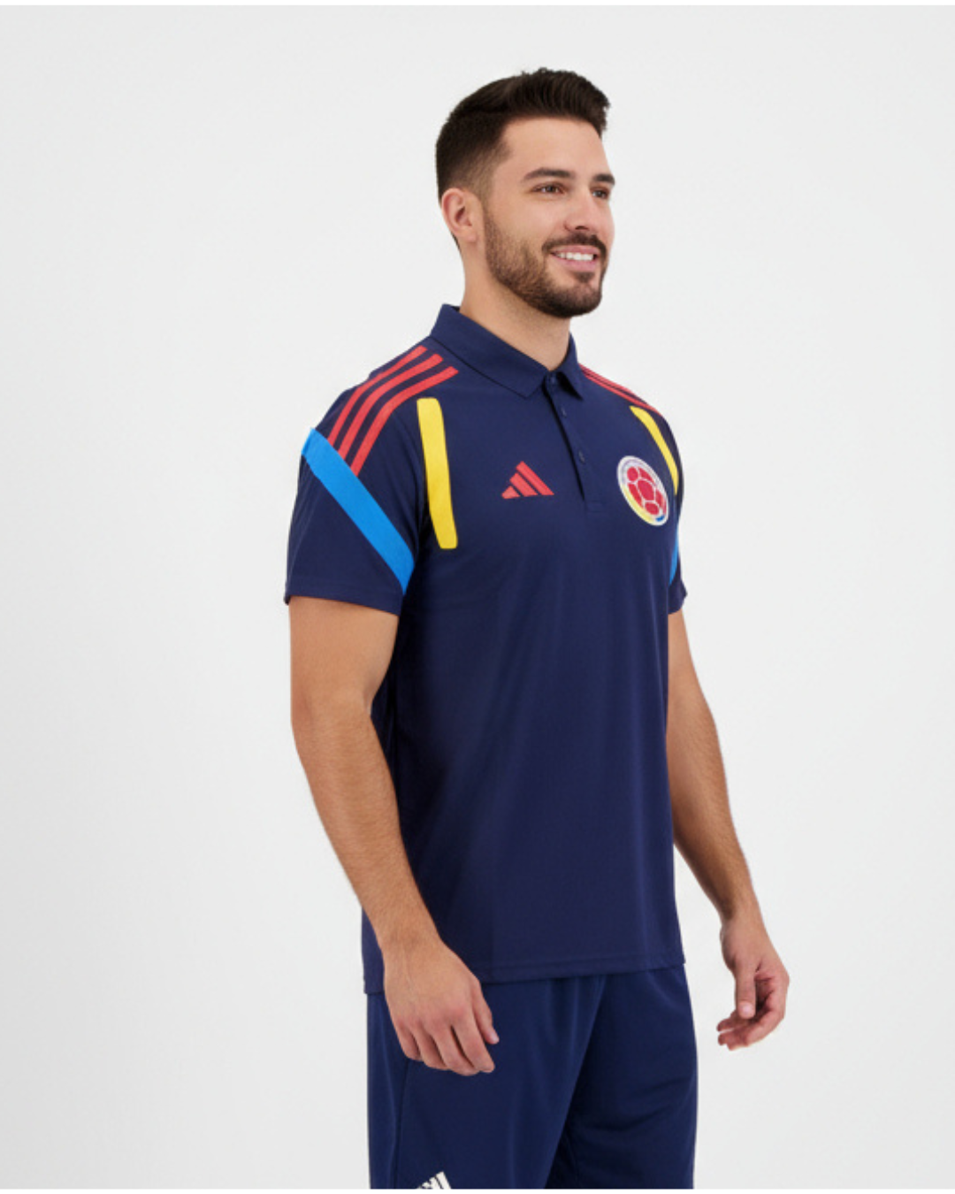 Polo Premium - Camiseta Colombia Edicion Tiro Sweat 2026 - Azul Oscuro - Image 2