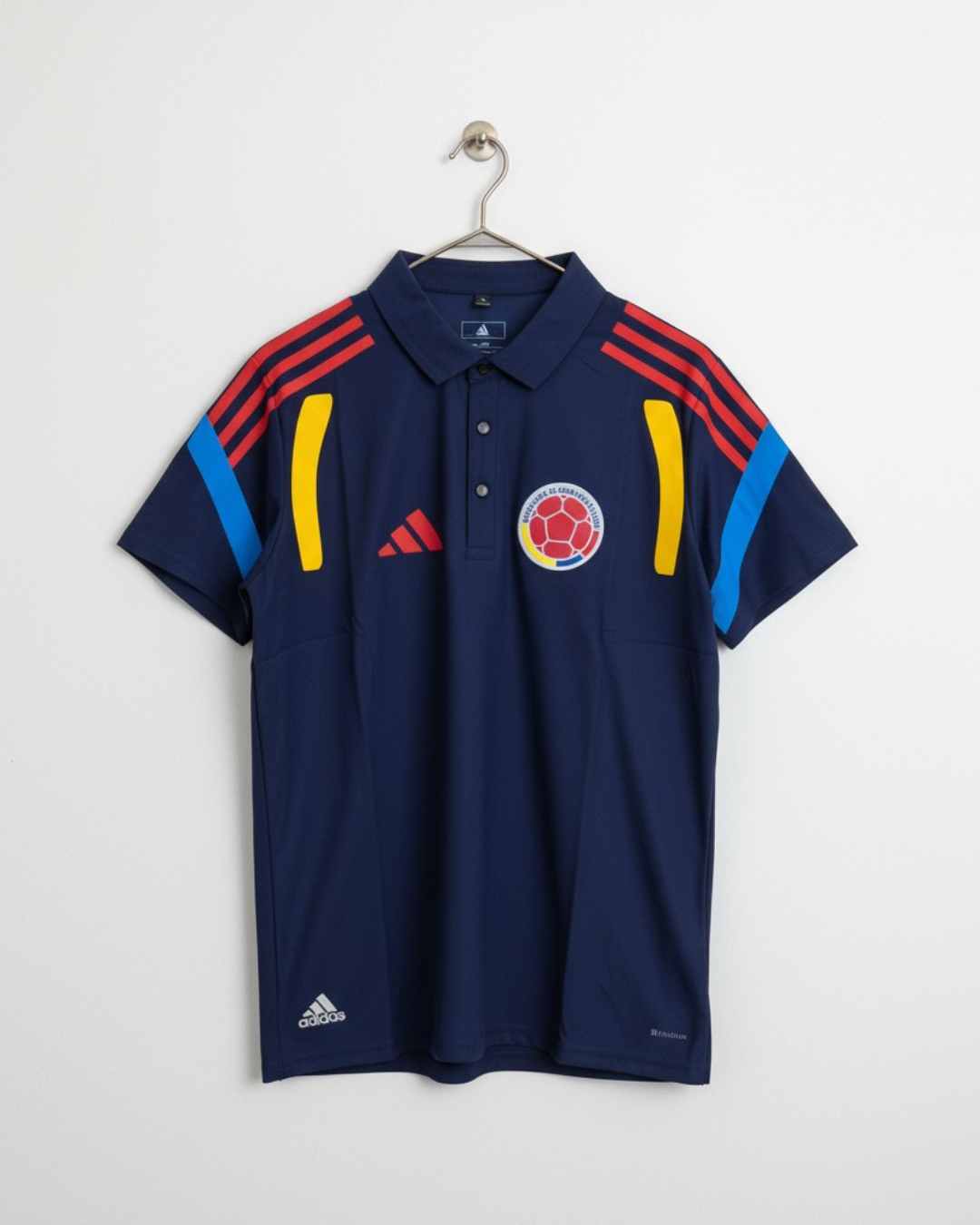 Polo Premium - Camiseta Colombia Edicion Tiro Sweat 2026 - Azul Oscuro - Image 3