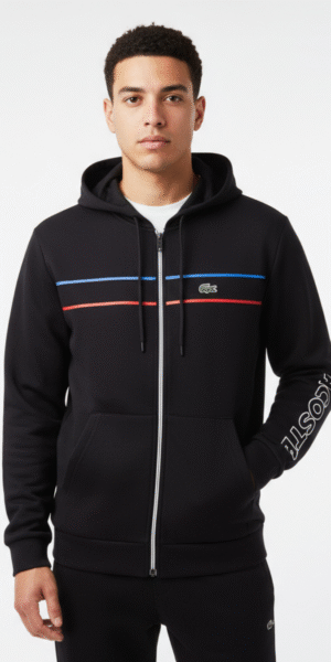 Chaqueta Perchado - Lac Lineas Pecho- Negro