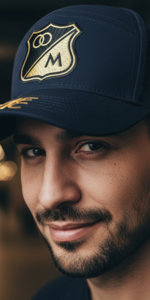 Gorra Millonarios Logo Dorado