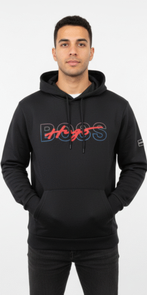 Hoddie Perchado - Bo Firma - Negro