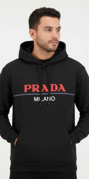 Hoddie Perchado - Pra Rojo - Negro