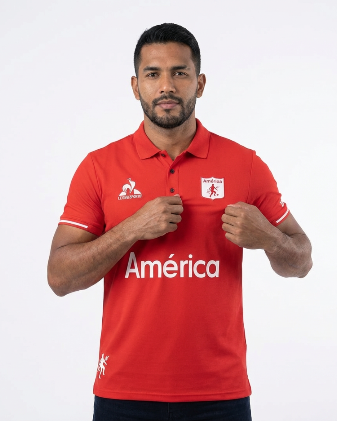 Polo Premium - America Lineas Mangas - Rojo - Image 3