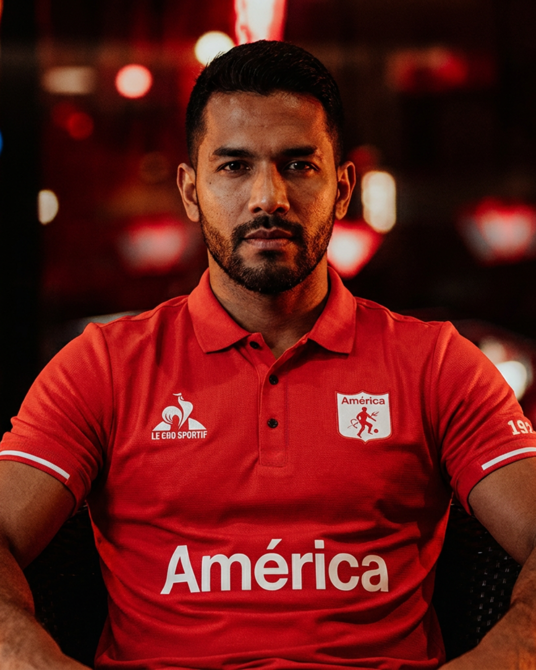 Polo Premium - America Lineas Mangas - Rojo - Image 5