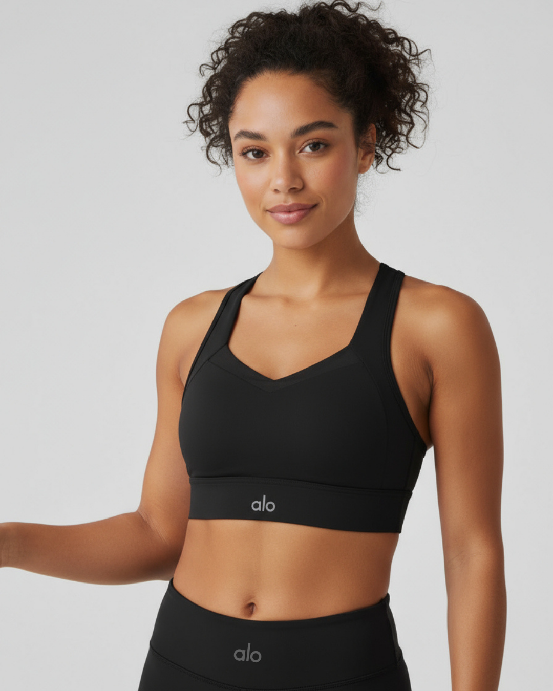 Top - Alo Malla Espalda - Negro