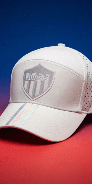 Gorra Futbol - Junior Logo Gris - Blanca